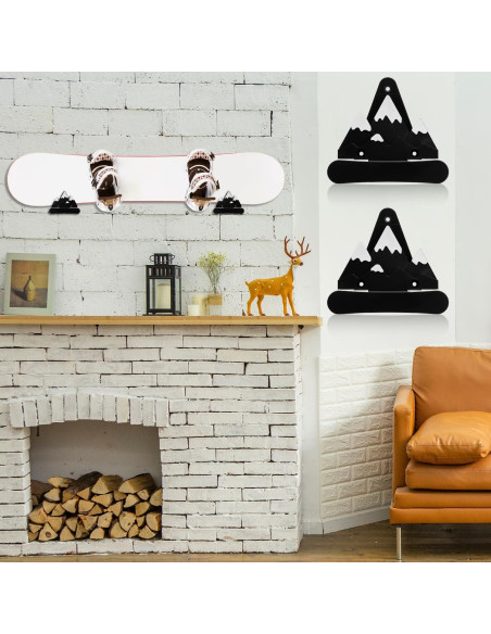 Soportes de Exhibición para Snowboard Gosknor 4 Pcs Montaje Pared