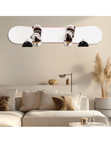 Soportes de Exhibición para Snowboard Gosknor 4 Pcs Montaje Pared