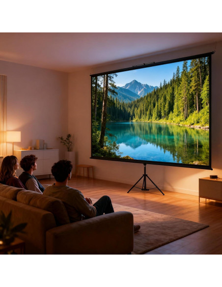 Pantalla de Proyección Portátil 80" 4K TWJouko con Trípode