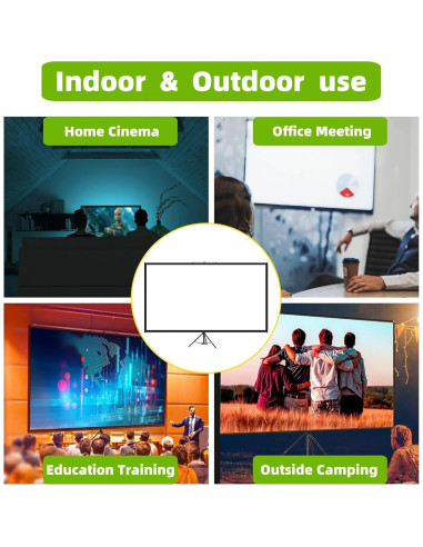 Pantalla de Proyección Portátil 80" 4K TWJouko con Trípode