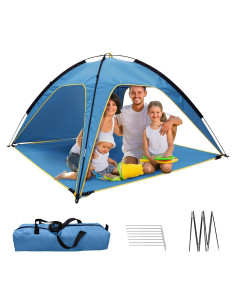 Tienda de Playa Zorpupoa 2.1x2.1m para 4-6 Personas UV 50+
