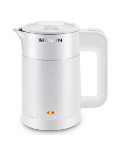 Hervidor Eléctrico Mini MEISON 0.6L Acero Inoxidable Doble Pared