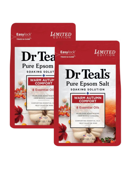Baño de Sal Epsom Puro Dr Teal's Otoño 2 x 1.36 kg