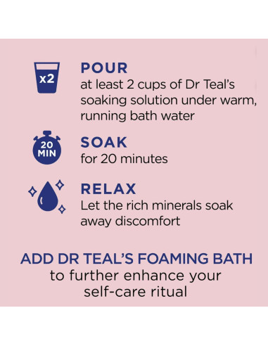 Baño de Sal Epsom Puro Dr Teal's Otoño 2 x 1.36 kg