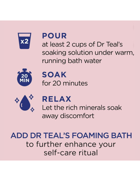 Baño de Sal Epsom Puro Dr Teal's Otoño 2 x 1.36 kg