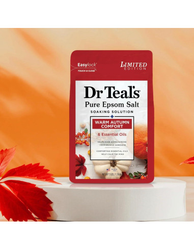 Baño de Sal Epsom Puro Dr Teal's Otoño 2 x 1.36 kg