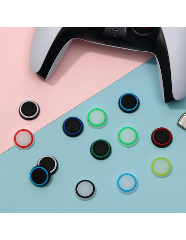 20 Tapas de Joystick RGEEK Grips de Pulgar Antideslizantes