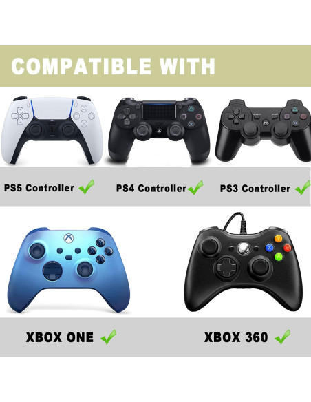 20 Tapas de Joystick RGEEK Grips de Pulgar Antideslizantes