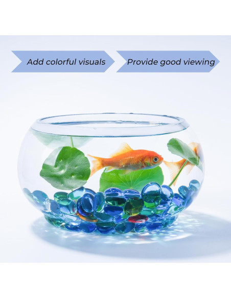 Perlas de Vidrio Planas SIDONG 2.27 kg Multicolor para Jarrones