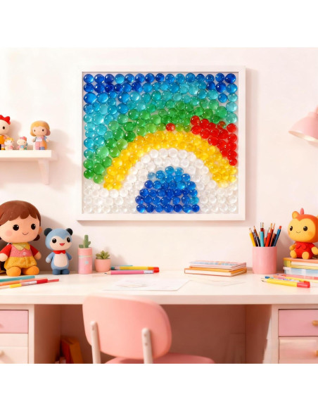 Perlas de Vidrio Planas SIDONG 2.27 kg Multicolor para Jarrones