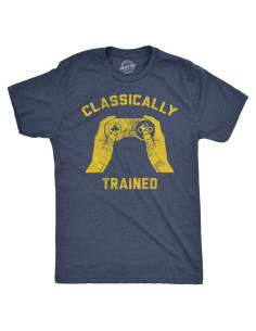 Camiseta Clásicamente Entrenada para Hombres - Navy Jaspeado