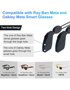 Correa Ajustable para Gafas HiBloks 3Pcs Ray-Ban y Oakley 2