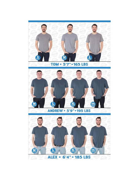 Camiseta Clásicamente Entrenada para Hombres - Navy Jaspeado