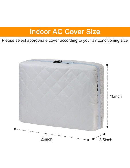 Cubierta de Aire Acondicionado Demao 25x18 cm Protección Polvo