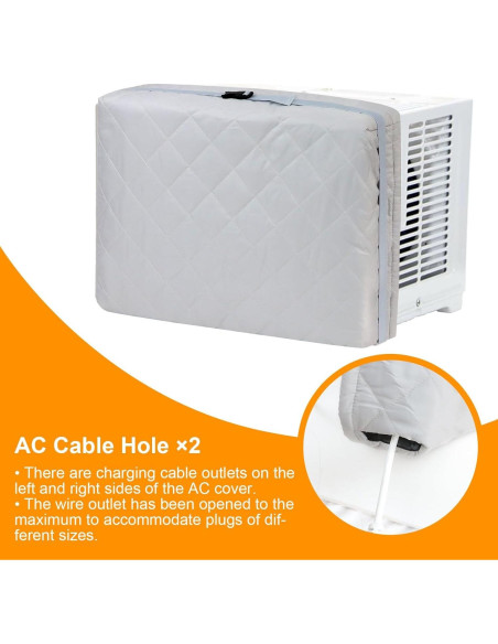 Cubierta de Aire Acondicionado Demao 25x18 cm Protección Polvo