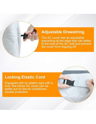 Cubierta de Aire Acondicionado Demao 25x18 cm Protección Polvo