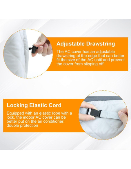 Cubierta de Aire Acondicionado Demao 25x18 cm Protección Polvo