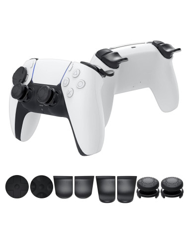 Kit Accesorios PS5 MENEEA Empuñaduras y Gatillos Antideslizantes