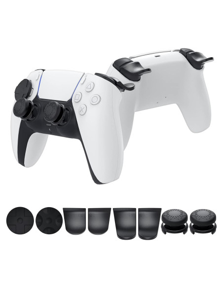 Kit Accesorios PS5 MENEEA Empuñaduras y Gatillos Antideslizantes