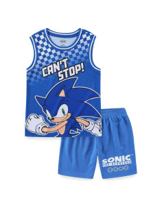 Conjunto Camiseta y Pantalones Cortos SEGA Sonic Niños 6A