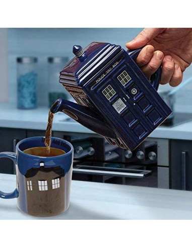 Tetera de cerámica Doctor Who TARDIS 750 ml multicolor