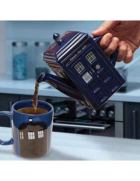 Tetera de cerámica Doctor Who TARDIS 750 ml multicolor