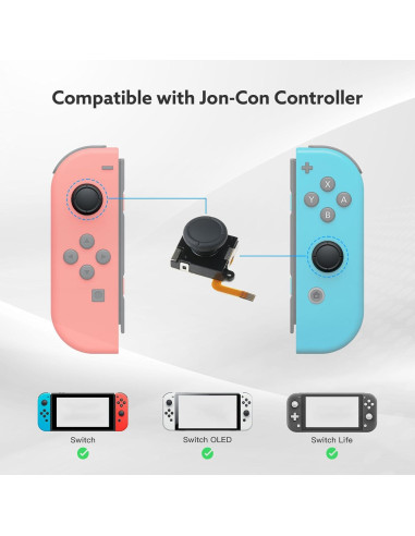 Joystick Efecto Hall BRONAL para Switch JoyCon Izq/Derecho
