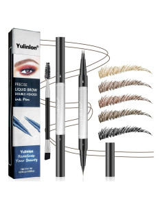 Lápiz de Cejas Doble Punta Yulinlon 0.01mm Impermeable