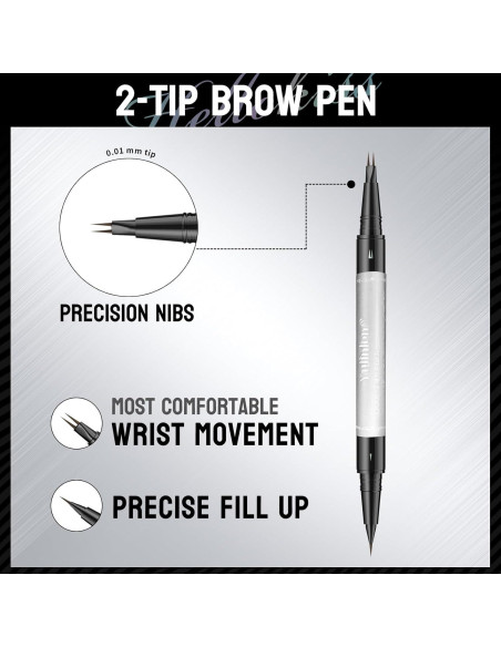 Lápiz de Cejas Doble Punta Yulinlon 0.01mm Impermeable Lápiz de Cejas Doble Punta Yulinlon 0.01mm Impermeable
