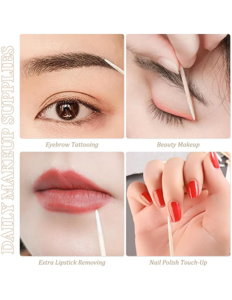 200 Hisopos de Algodón Punta Afilada SUTOKAKA 6.78 cm