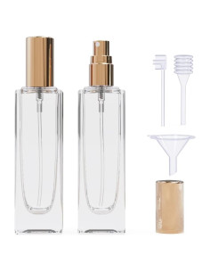 2 Botellas de Perfume Rellenables 30ml Seafulee a Prueba de Fugas