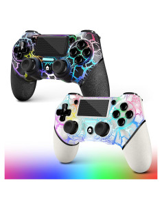 Controladores Inalámbricos AceGamer 2 Pack PS4 RGB Turbo