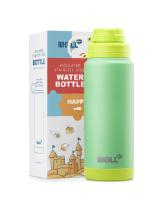 Botella de Agua Aislada Mollcity 24 oz Acero Inoxidable Verde