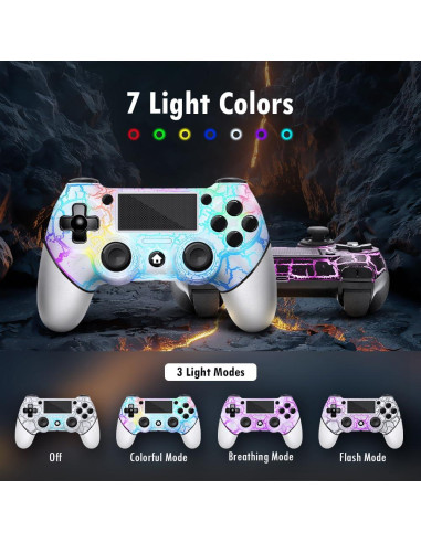 Controladores Inalámbricos AceGamer 2 Pack PS4 RGB Turbo