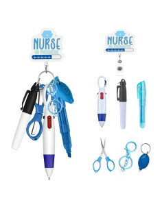 Juego de bolígrafos y carretes retráctiles YosiMing 7PCS