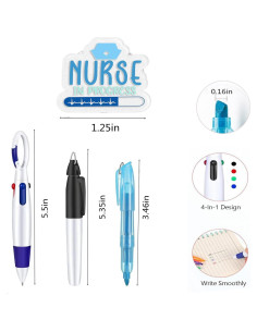 Juego de bolígrafos y carretes retráctiles YosiMing 7PCS 2