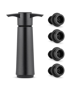 Bomba de Vacío para Vino Yakotia con 4 Tapones Reutilizables