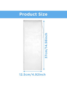 Paquete de 6 bolsas de filtro de nylon reutilizables 180 m 2