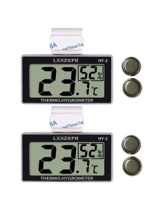 Termómetro Higrómetro Digital para Reptiles 2 Paquetes