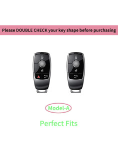 Cubierta de Llavero de Cristal LCXJMWKL para Mercedes Benz 2017-2021 2