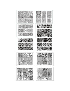 Kit de Estampado de Uñas 10 Placas + Estampador + Raspador 2