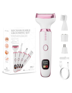 Afeitadora eléctrica 4 en 1 RUIBO para mujeres, hipoalergénica