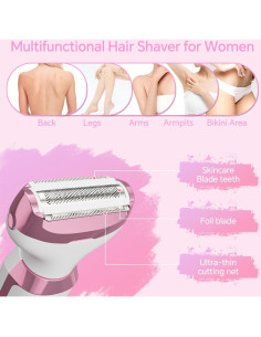 Afeitadora eléctrica 4 en 1 RUIBO para mujeres, hipoalergénica 2