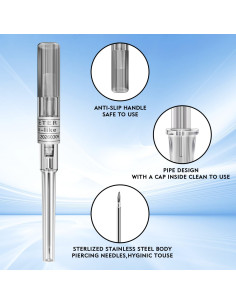 Kit de Catéter de Perforación Mixto 10 Piezas Prgislew 14G-22G 2