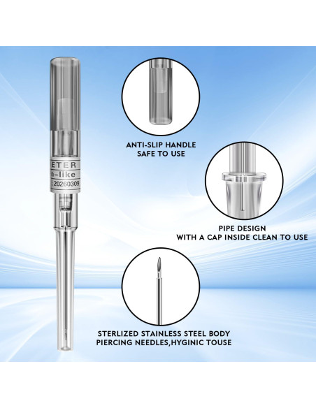 Kit de Catéter de Perforación Mixto 10 Piezas Prgislew 14G-22G