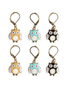 6 Marcadores de Puntos de Ganchillo Sexyppl Metálicos Coloridos