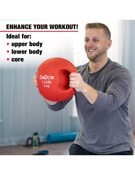 Balón Medicinal CanDo Doble Mango 5 Piezas Multicolor