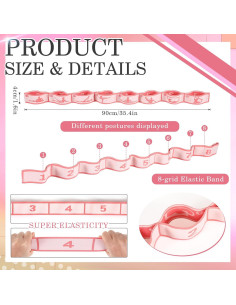 Correa de Estiramiento para Niños Sonwyoung 90x4cm Rosa 2