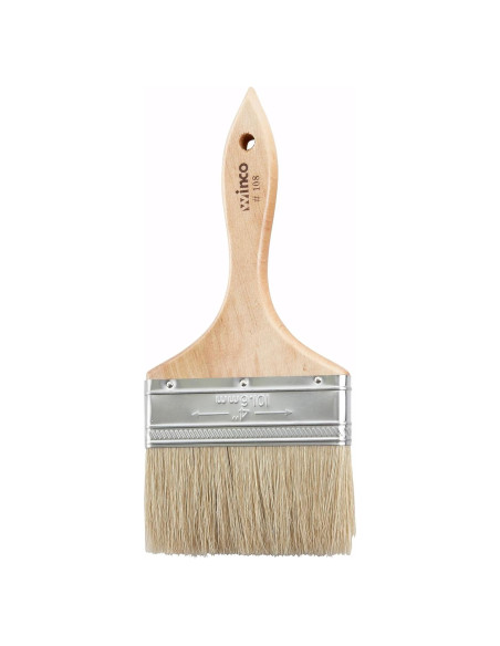 Brocha de Pastelería Winco de Cerda de Jabalí 10.16 cm