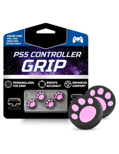 Garras de Gato Rosa LIBERHAUS para Joystick PS5 y PS4